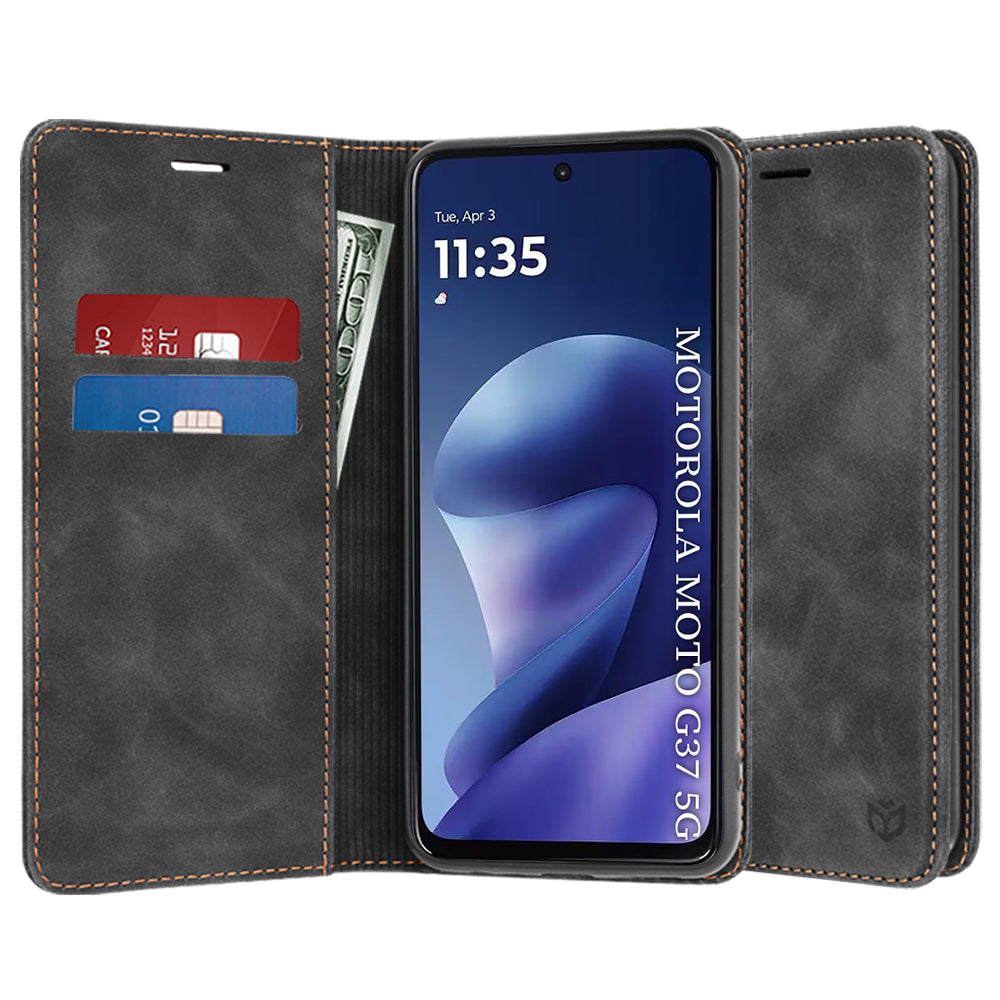 Hülle für Motorola Moto G47 / G37 Power / G37, Techsuit, Confy, Schwarz