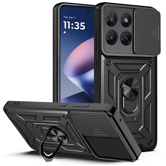 Hülle für Motorola Moto G47 / G37, Techsuit, CamShield, Schwarz