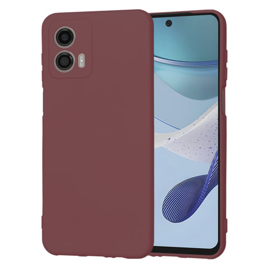Hülle für Motorola Moto G53, Techsuit, SoftFlex, Weinrot