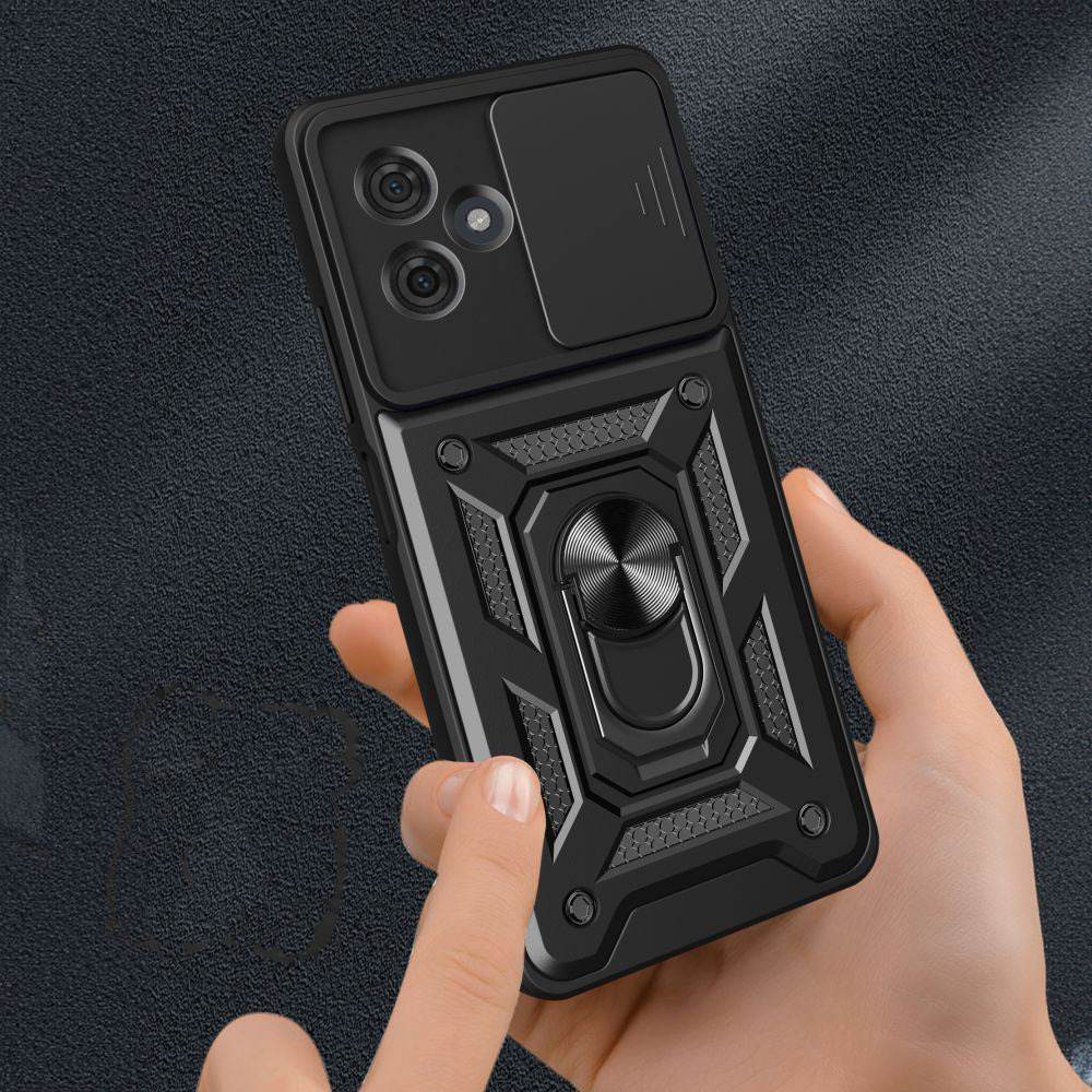 Hülle für Motorola Moto G54, Techsuit, CamShield, Schwarz