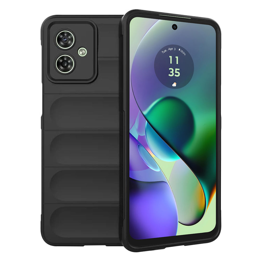 Hülle für Motorola Moto G54, Techsuit, Magic Shield, Schwarz