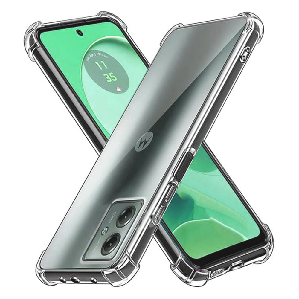 Hülle für Motorola Moto G54, Techsuit, stoßfest klar, transparent