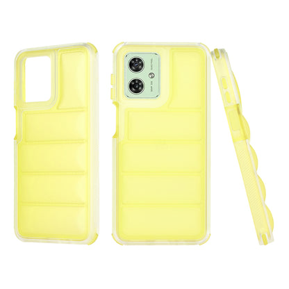 Hülle für Motorola Moto G54, Techsuit, Wave Shield, Gelb