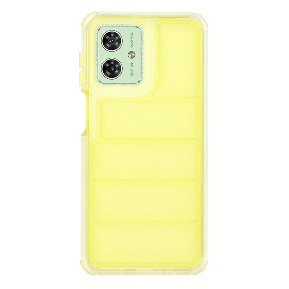 Hülle für Motorola Moto G54, Techsuit, Wave Shield, Gelb