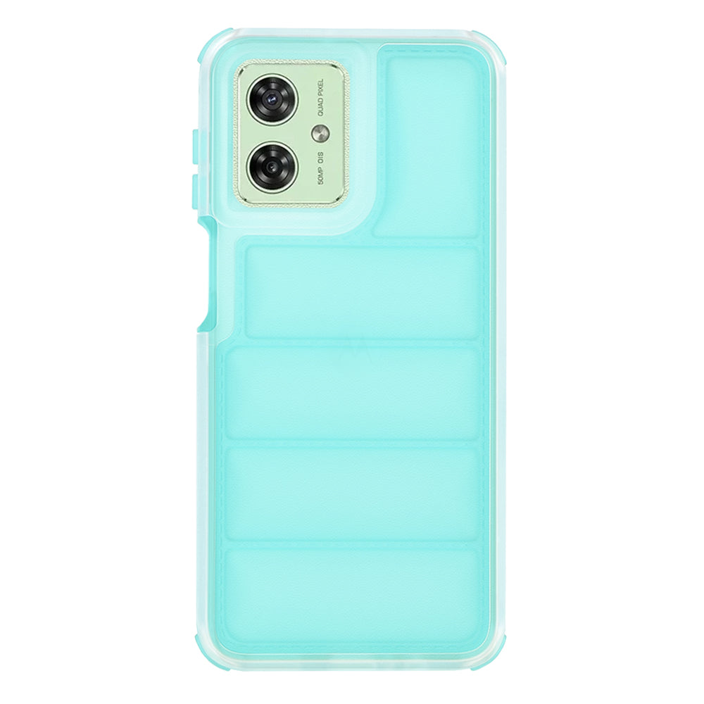 Hülle für Motorola Moto G54, Techsuit, Wave Shield, Türkis