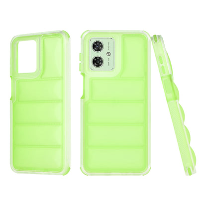 Hülle für Motorola Moto G54, Techsuit, Wave Shield, Grün