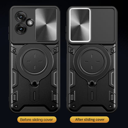 Hülle für Motorola Moto G55, Techsuit, CamGuard Pro, Rot