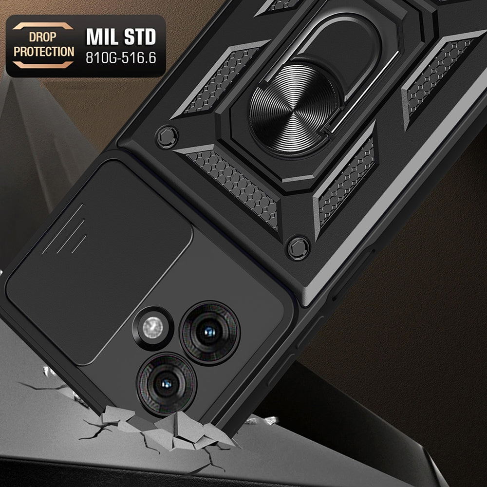 Hülle für Motorola Moto G55, Techsuit, CamShield, Blau