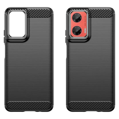 Hülle für Motorola Moto G55, Techsuit, Carbon, Schwarz