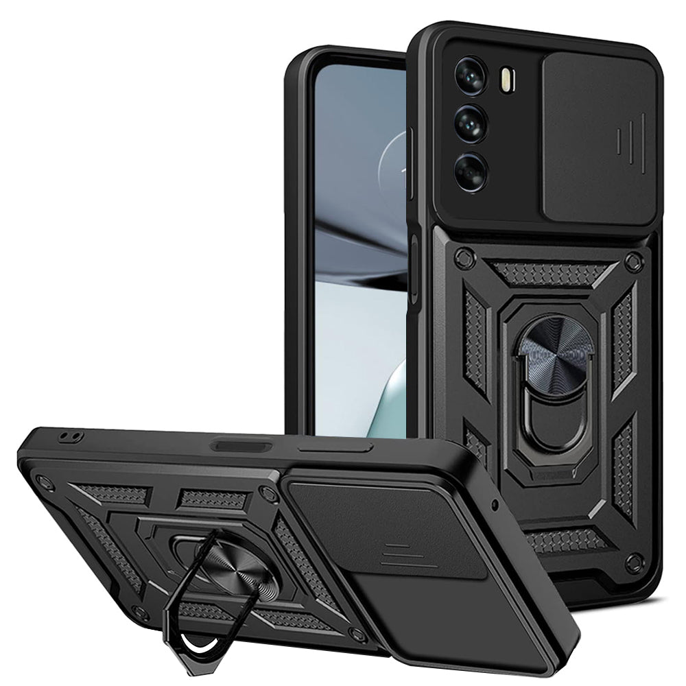 Hülle für Motorola Moto G62 5G, Techsuit, CamShield, Schwarz
