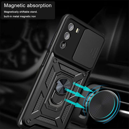 Hülle für Motorola Moto G62 5G, Techsuit, CamShield, Schwarz