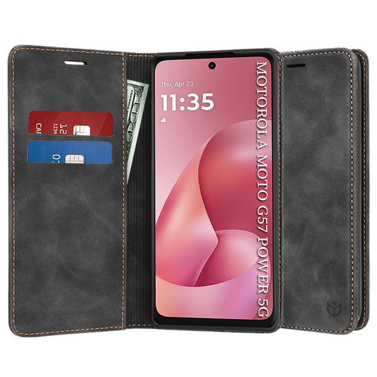 Hülle für Motorola Moto G67 Power / G57 Power, Techsuit, Confy, Schwarz