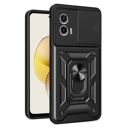 Hülle für Motorola Moto G73, Techsuit, CamShield, Schwarz