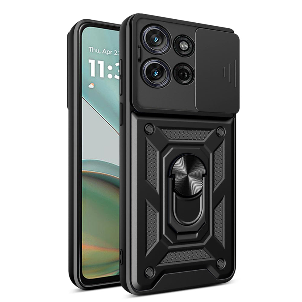 Hülle für Motorola Moto G75, Techsuit, CamShield, Schwarz