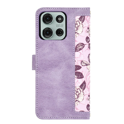 Hülle für Motorola Moto G75, Techsuit, FlipCraft, Lila