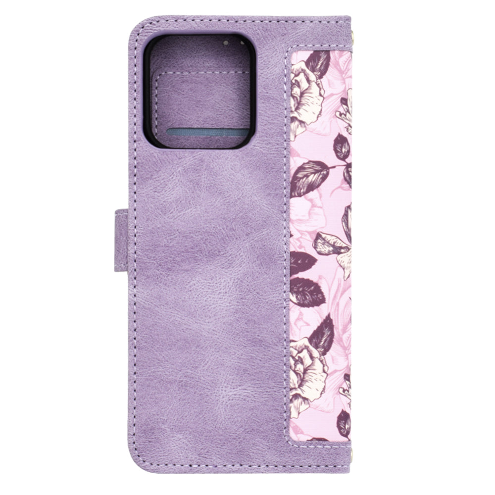 Hülle für Motorola Moto G75, Techsuit, FlipCraft, Lila