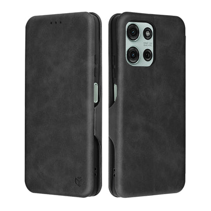 Hülle für Motorola Moto G75, Techsuit, Safe Wallet Plus, Schwarz