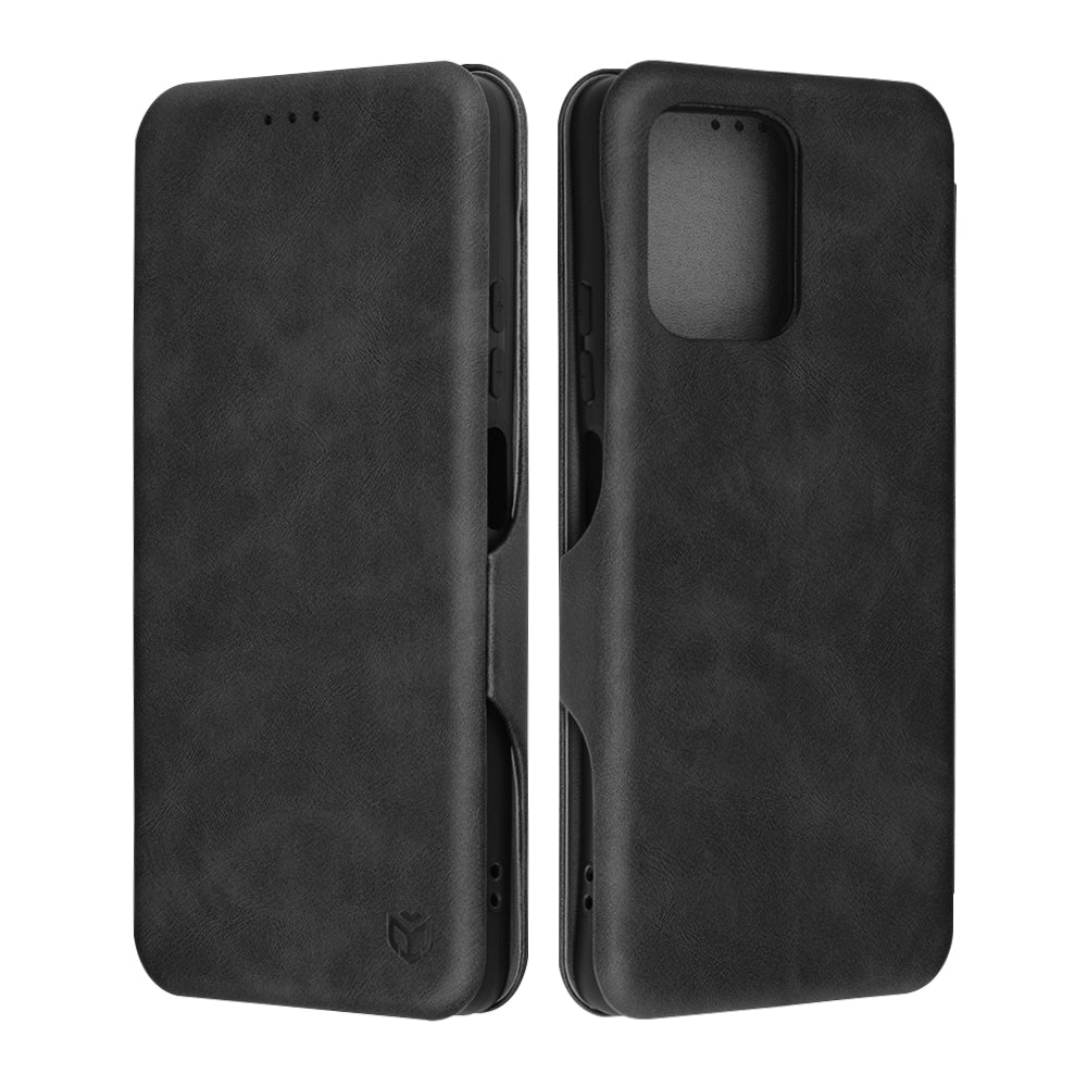 Hülle für Motorola Moto G75, Techsuit, Safe Wallet Plus, Schwarz