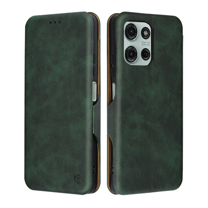 Hülle für Motorola Moto G75, Techsuit, Safe Wallet Plus, Grün