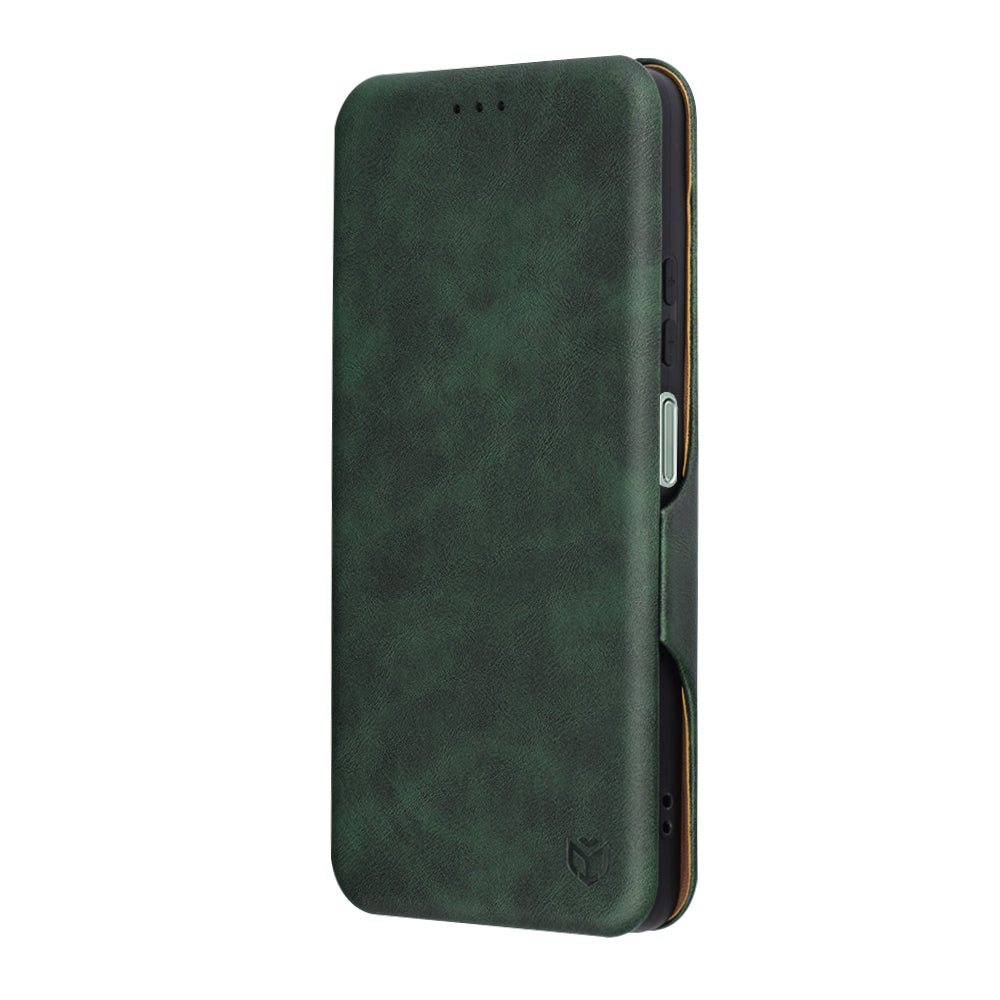 Hülle für Motorola Moto G75, Techsuit, Safe Wallet Plus, Grün