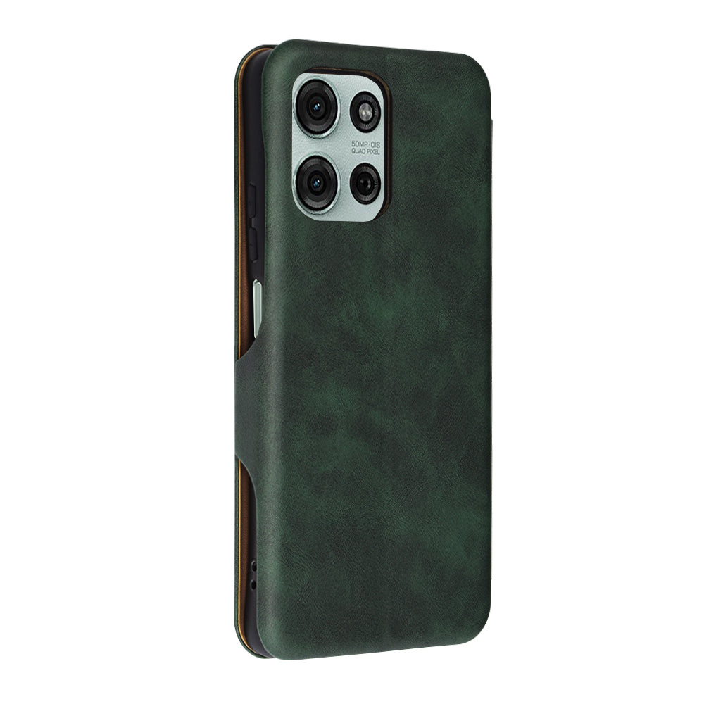 Hülle für Motorola Moto G75, Techsuit, Safe Wallet Plus, Grün