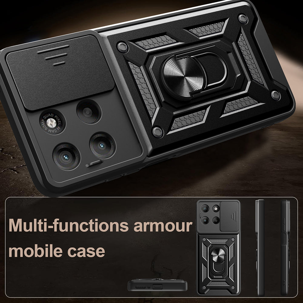 Hülle für Motorola Moto G77 / G67, Techsuit, CamShield, Blau