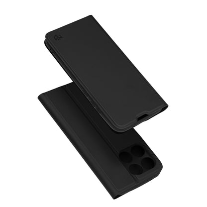 Hülle für Motorola Moto G77 / G67, Techsuit, Magskin Book, Schwarz