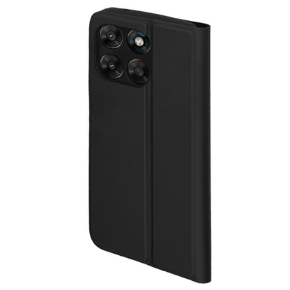 Hülle für Motorola Moto G77 / G67, Techsuit, Magskin Book, Schwarz