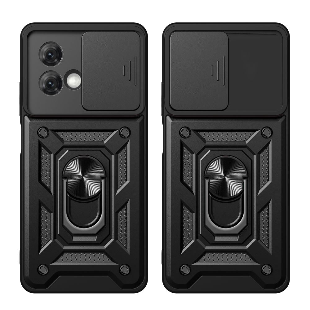 Hülle für Motorola Moto G84, Techsuit, CamShield, Schwarz