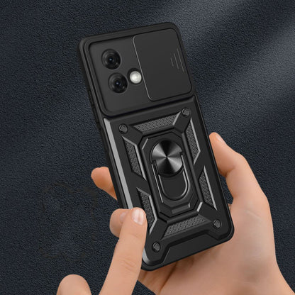 Hülle für Motorola Moto G84, Techsuit, CamShield, Schwarz