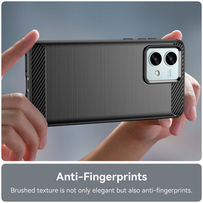 Hülle für Motorola Moto G84, Techsuit, Carbon, Schwarz