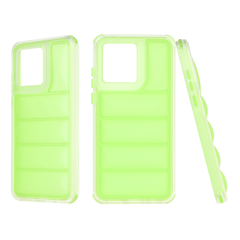Hülle für Motorola Moto G84, Techsuit, Wave Shield, Grün