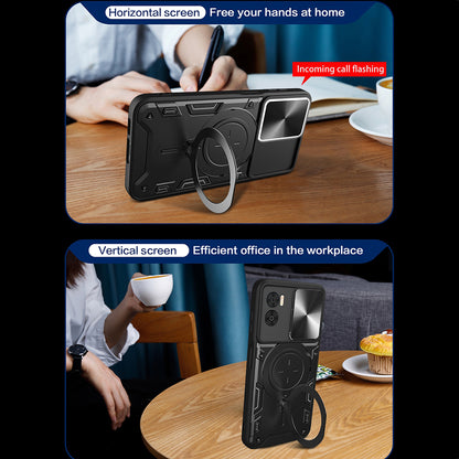 Case for Motorola Moto G85, Techsuit, CamGuard Pro, Blue