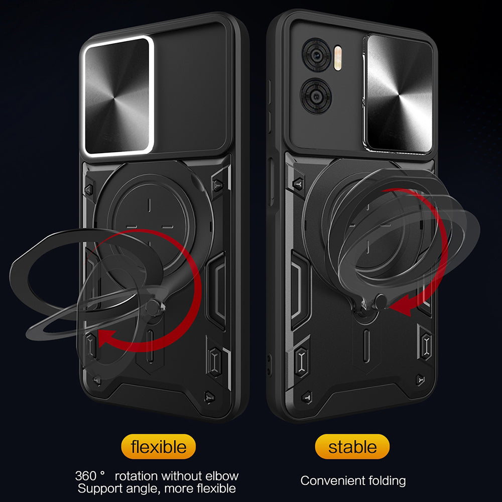 Hülle für Motorola Moto G85, Techsuit, CamGuard Pro, Schwarz