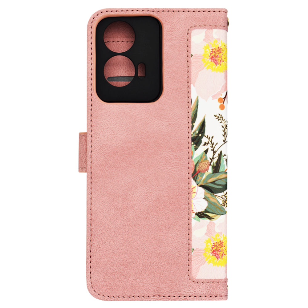 Hülle für Motorola Moto G85, Techsuit, FlipCraft, Rosa