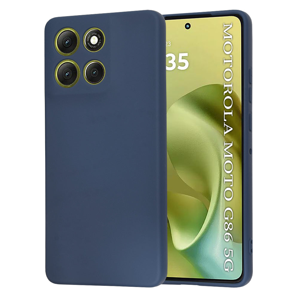 Hülle für Motorola Moto G86, Techsuit, SoftFlex, Marineblau