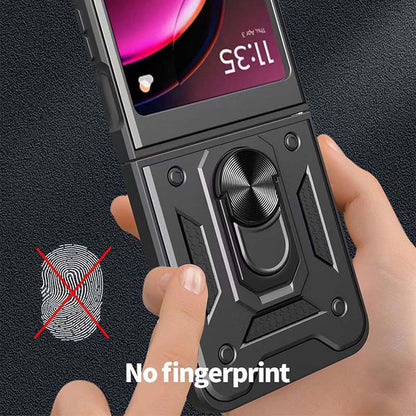 Hülle für Motorola Razr 50 Ultra, Techsuit, CamShield, Schwarz