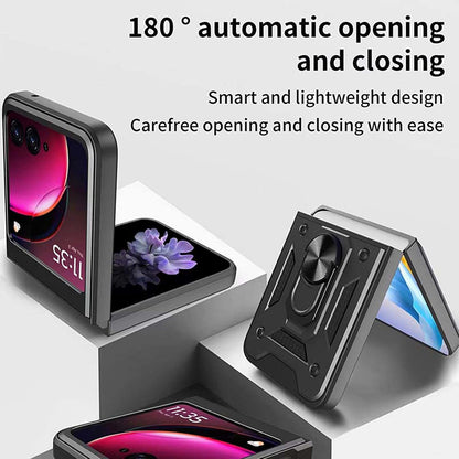 Case for Motorola Razr 60 / Razr 50, Techsuit, CamShield, Black