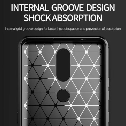 Hülle für Nokia 2.4, Techsuit, Carbon, Schwarz