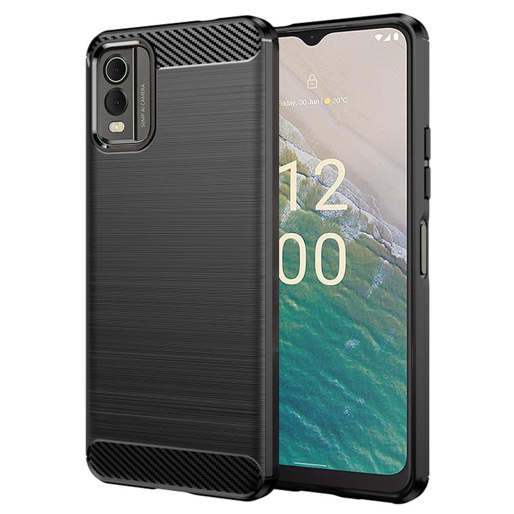 Case for Nokia C32, Techsuit, Carbon, Black