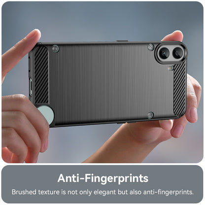 Hülle für Nothing CMF Phone 1, Techsuit, Carbon, Schwarz