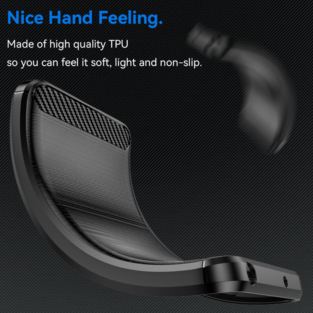 Hülle für Nothing CMF Phone 1, Techsuit, Carbon, Schwarz
