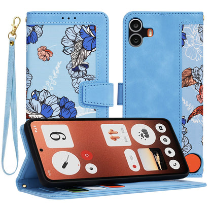 Hülle für Nothing CMF Phone 1, Techsuit, FlipCraft, Blau