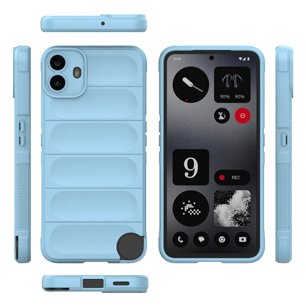 Hülle für Nothing CMF Phone 1, Techsuit, Magic Shield, Blau