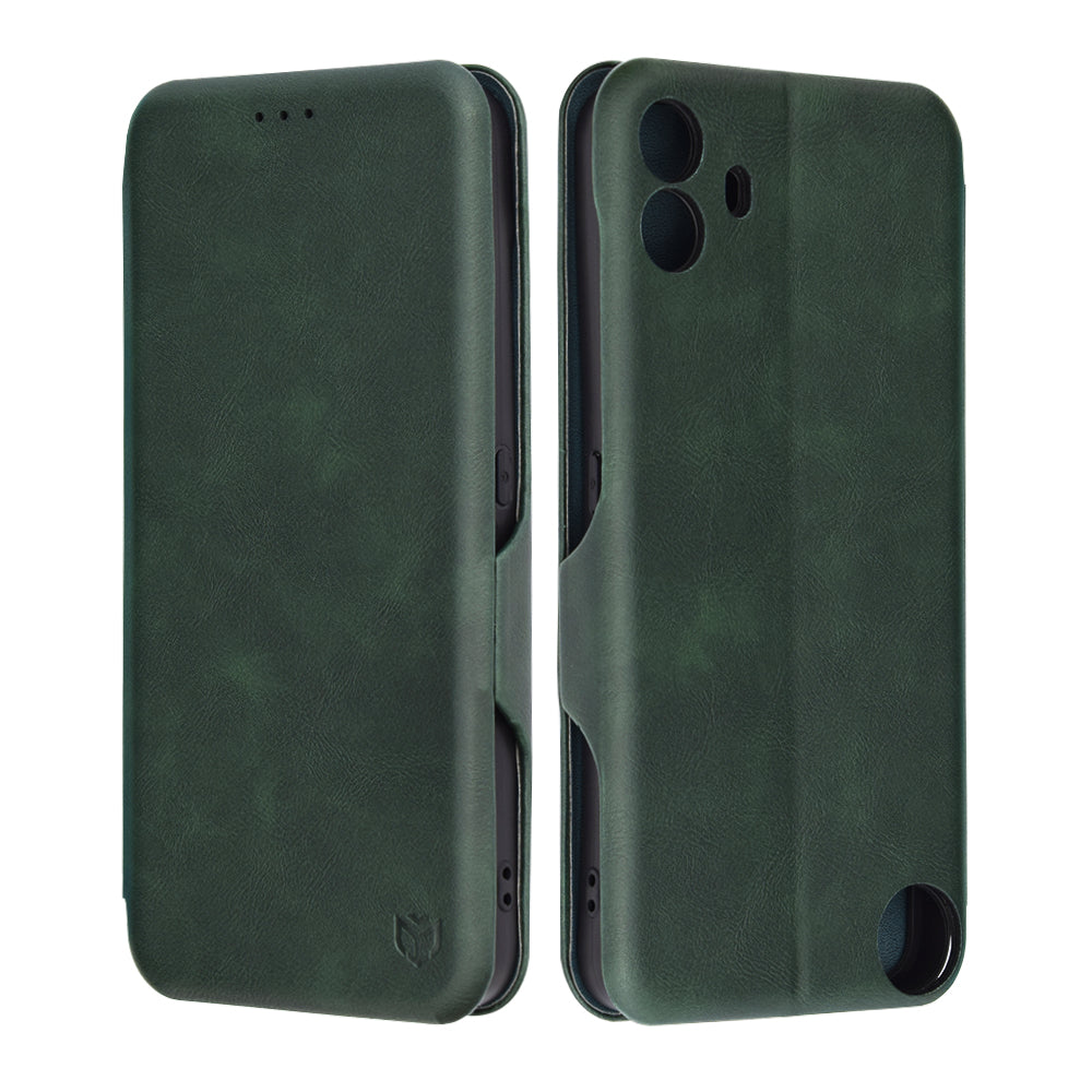 Hülle für Nothing CMF Phone 1, Techsuit, Safe Wallet Plus, Grün