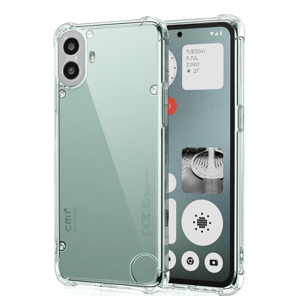 Hülle für Nothing CMF Phone 1, Techsuit, stoßfest klar, transparent