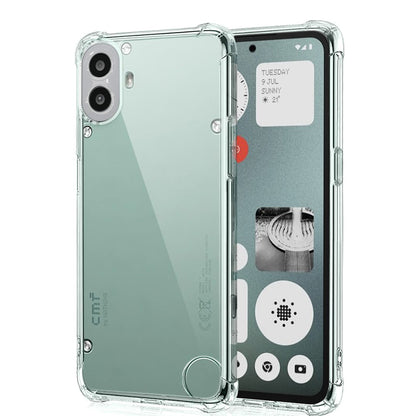 Hülle für Nothing CMF Phone 1, Techsuit, stoßfest klar, transparent