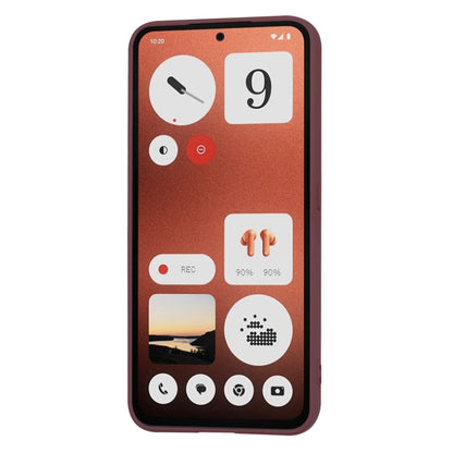 Hülle für Nothing CMF Phone 1, Techsuit, SoftFlex, Burgunderrot
