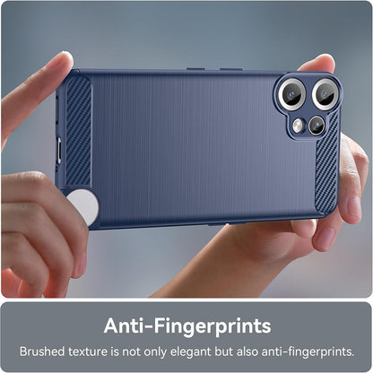 Hülle für Nothing CMF Phone 2 Pro, Techsuit, Carbon, Blau