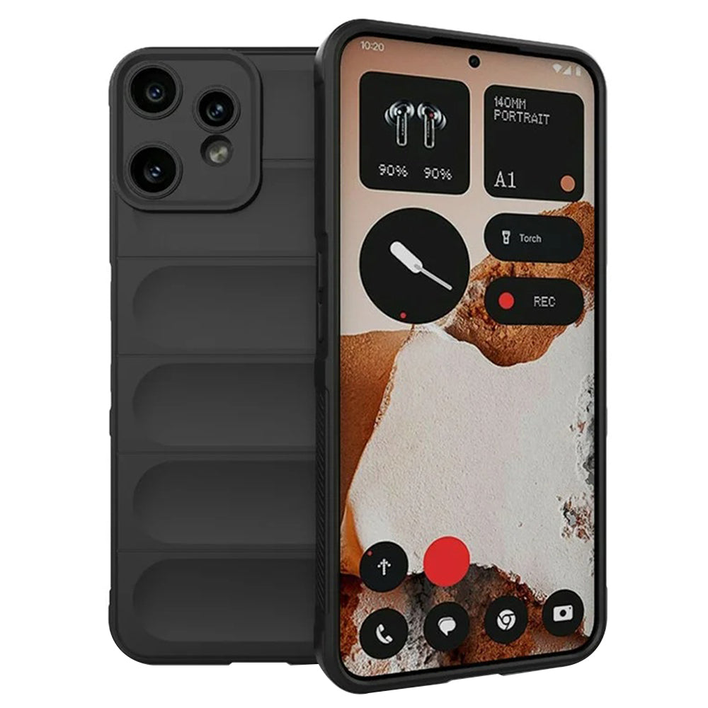 Hülle für Nothing CMF Phone 2 Pro, Techsuit, Magic Shield, Schwarz